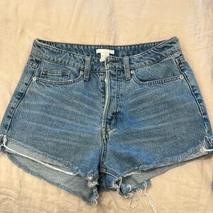 H&M Button Fly Jean Shorts